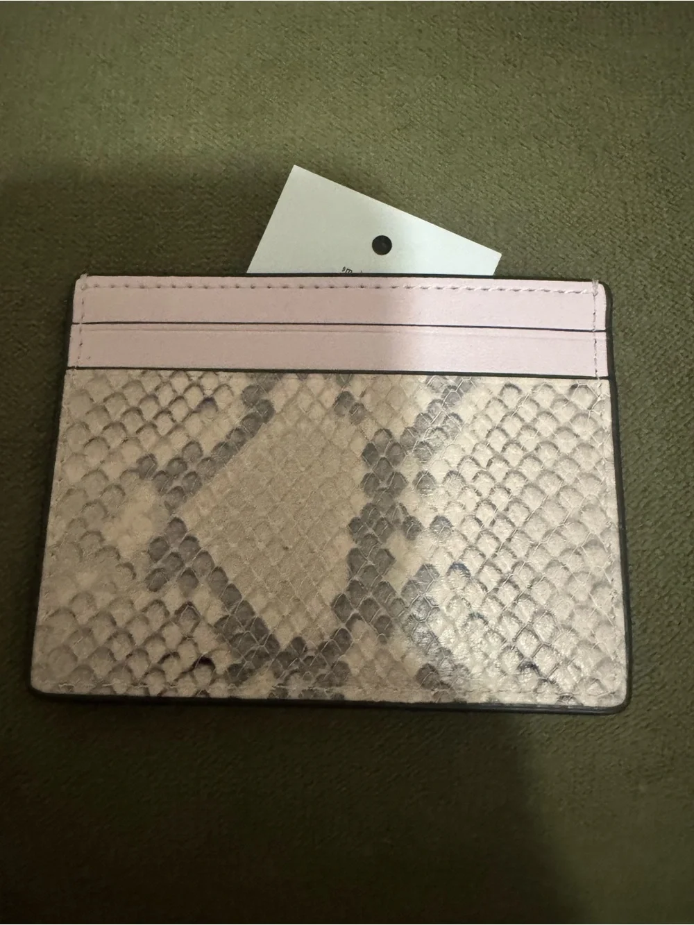 Kate Spade New York Snake-Embossed Card Holder